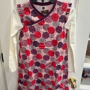 Tea Collection Purple and Red Floral Top